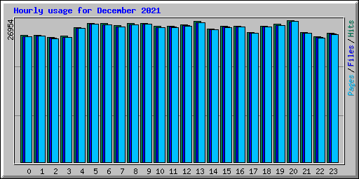 Hourly usage for December 2021