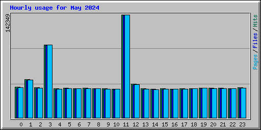 Hourly usage for May 2024