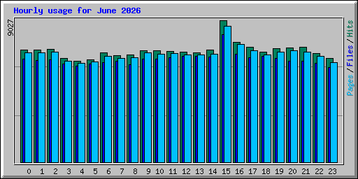 Hourly usage for June 2026